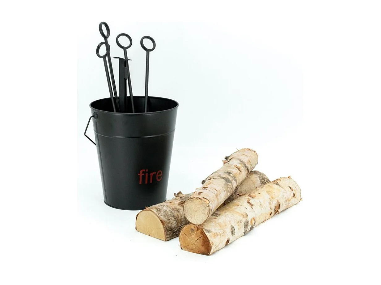 Seau 4 accessoires cheminée Fire