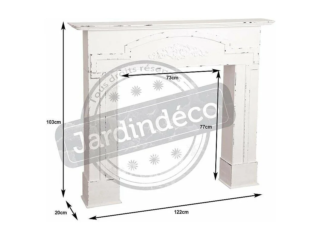 Manteau de cheminée en bois