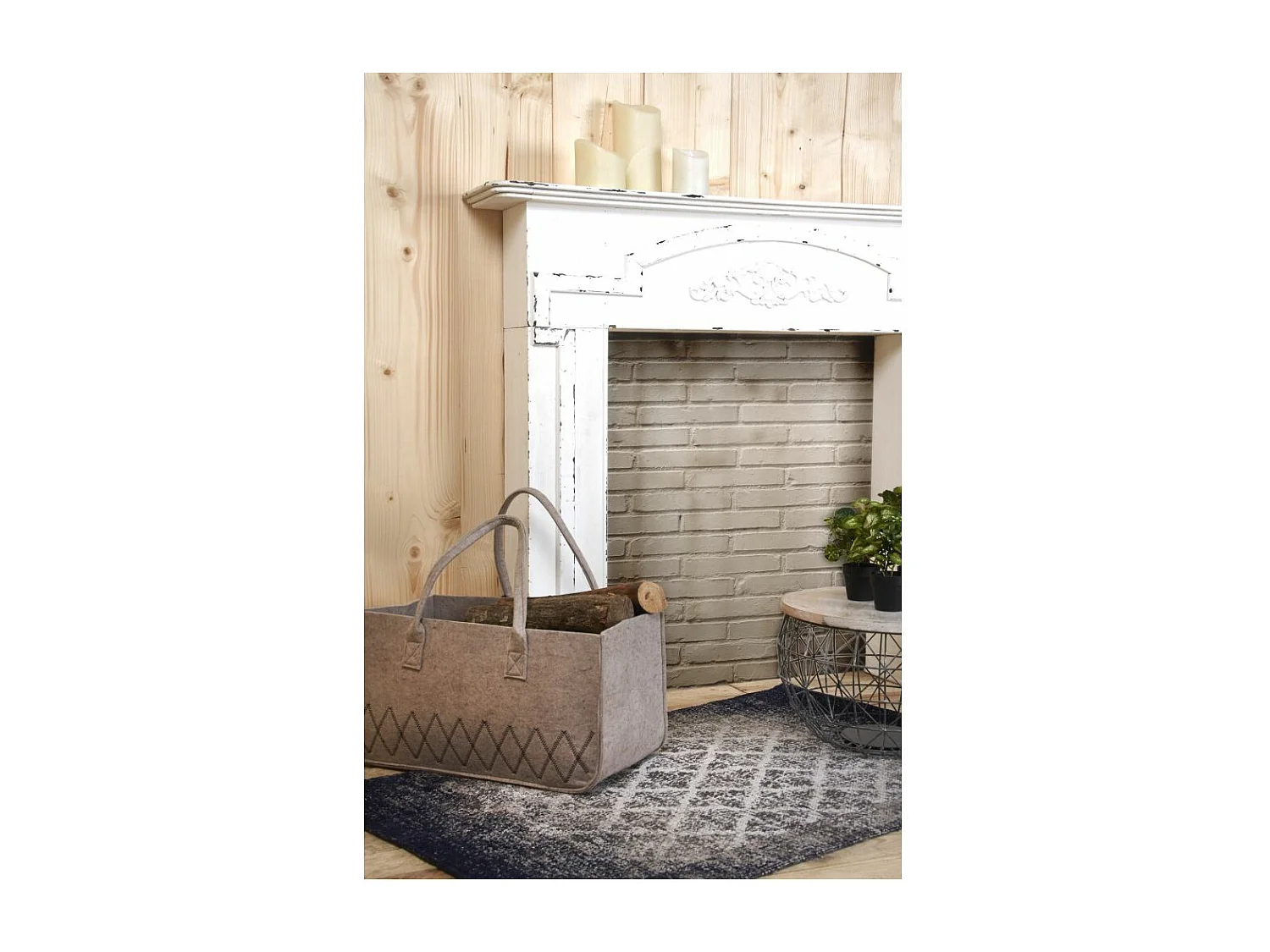 Manteau de cheminée en bois