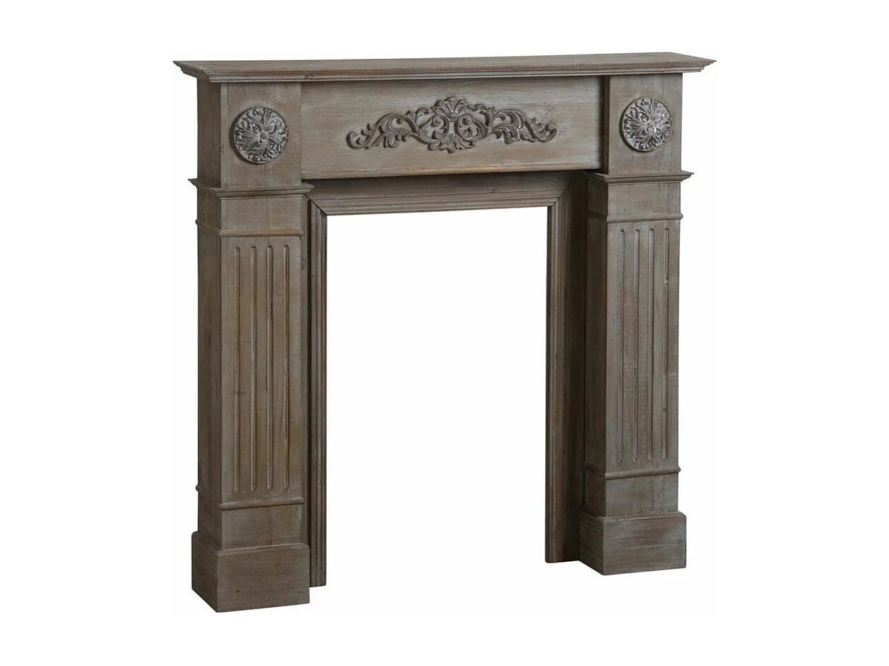 Manteau de cheminée bois