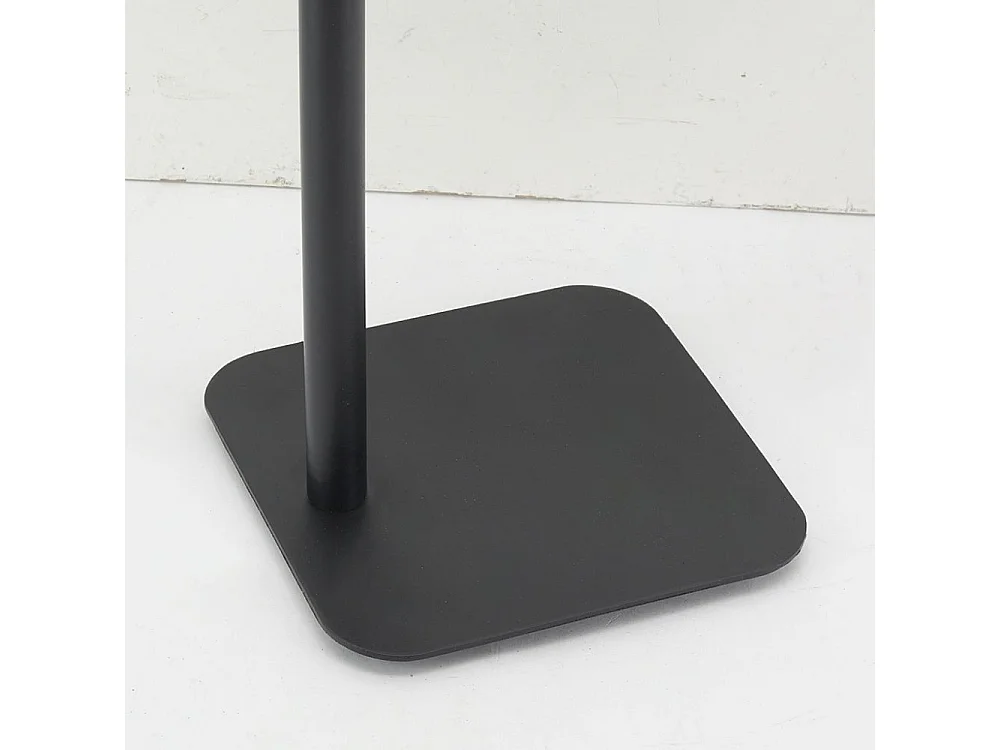 Valet de cheminée en métal laqué noir