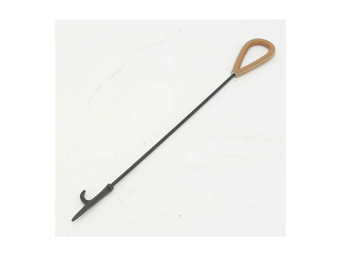 Valet de cheminée 4 accessoires en métal et cuir