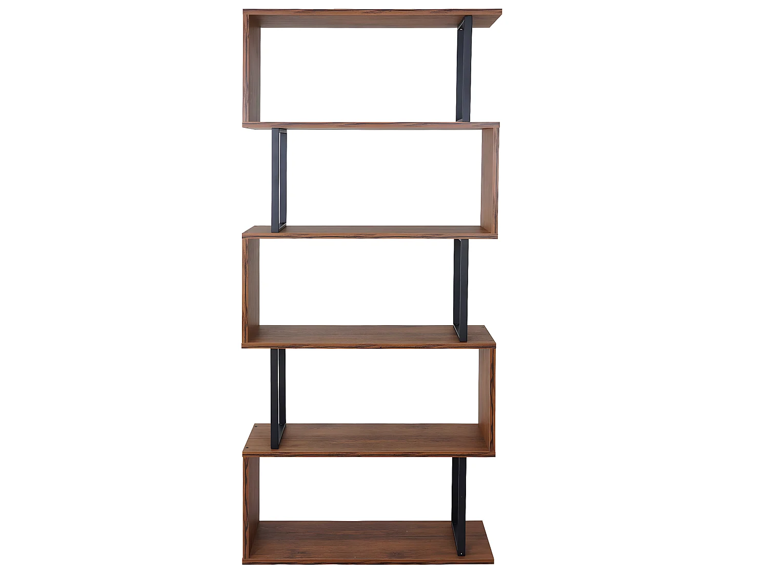 Bibliothèque Dohna, étagère independane, 183x80cm, structure 3D, 5 niveaux - chêne sauvage