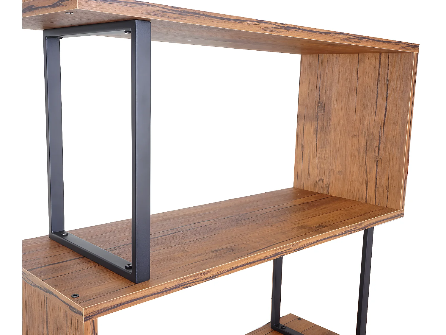 Bibliothèque Dohna, étagère independane, 183x80cm, structure 3D, 5 niveaux - chêne sauvage