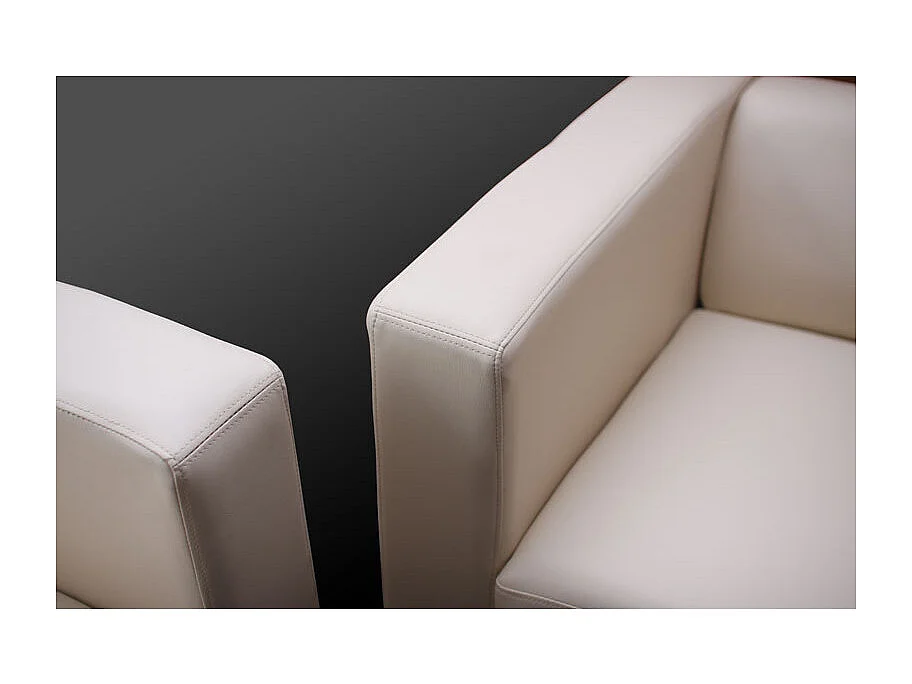 Salon 3-2-1, garniture de canapés / lounge Lille - cuir, rouge