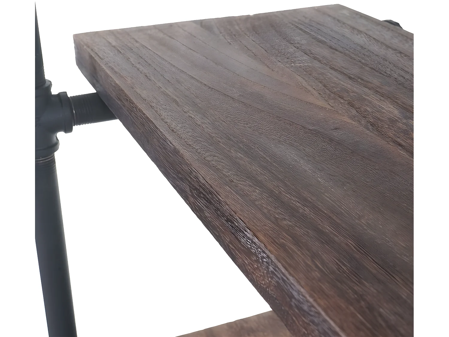 Étagère de rangement HWC-C45, design industriel 165x80x28cm - marron