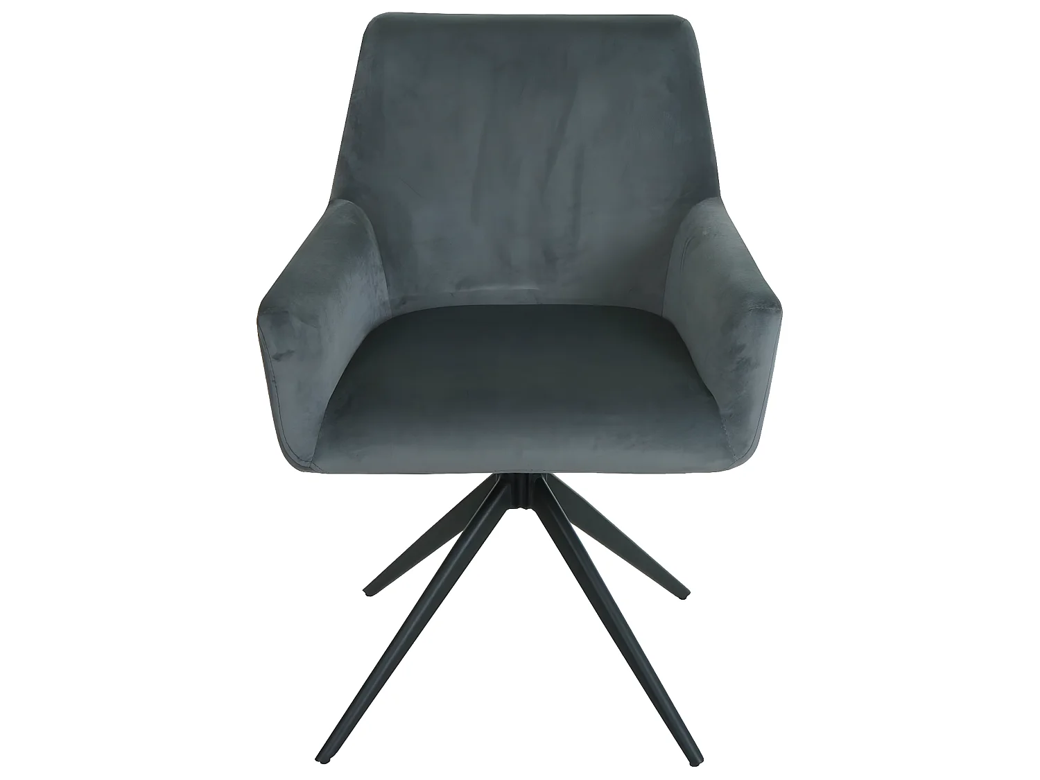 Lot de 2 chaises de salle à manger HWC-L91, chaise de cuisine accoudoir pivotant Auto-Position tissu/textile ~ gris foncé