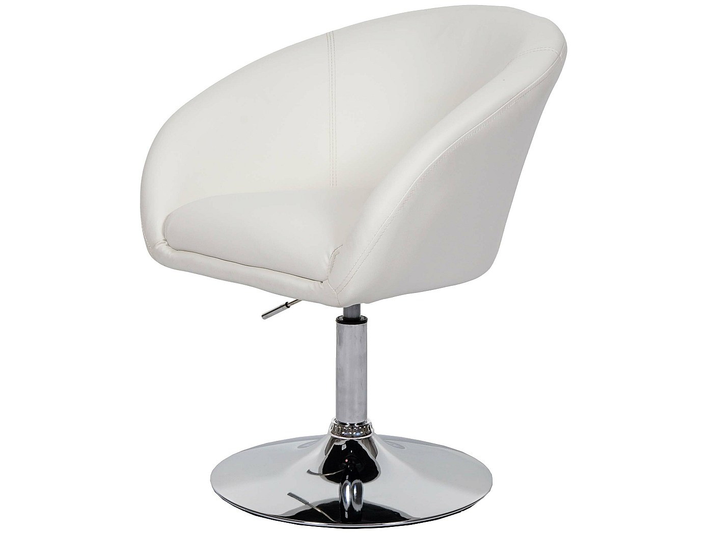 Sedia Design Los Angeles In Similpelle Bianca - Girevole, Regolabile In Altezza, Con Braccioli, Per Cucina O Ufficio - Foto 13