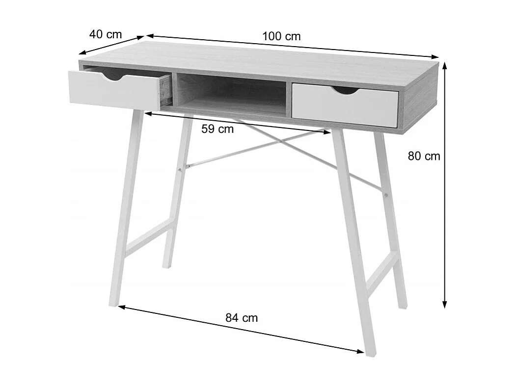 Table console HWC-E92, table de rangement table d'appoint, structure 3D 100x40cm - noir