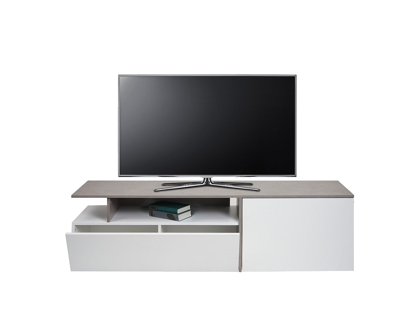 Meuble TV En Chêne Avec Portes Coulissantes L140 GAYNEL