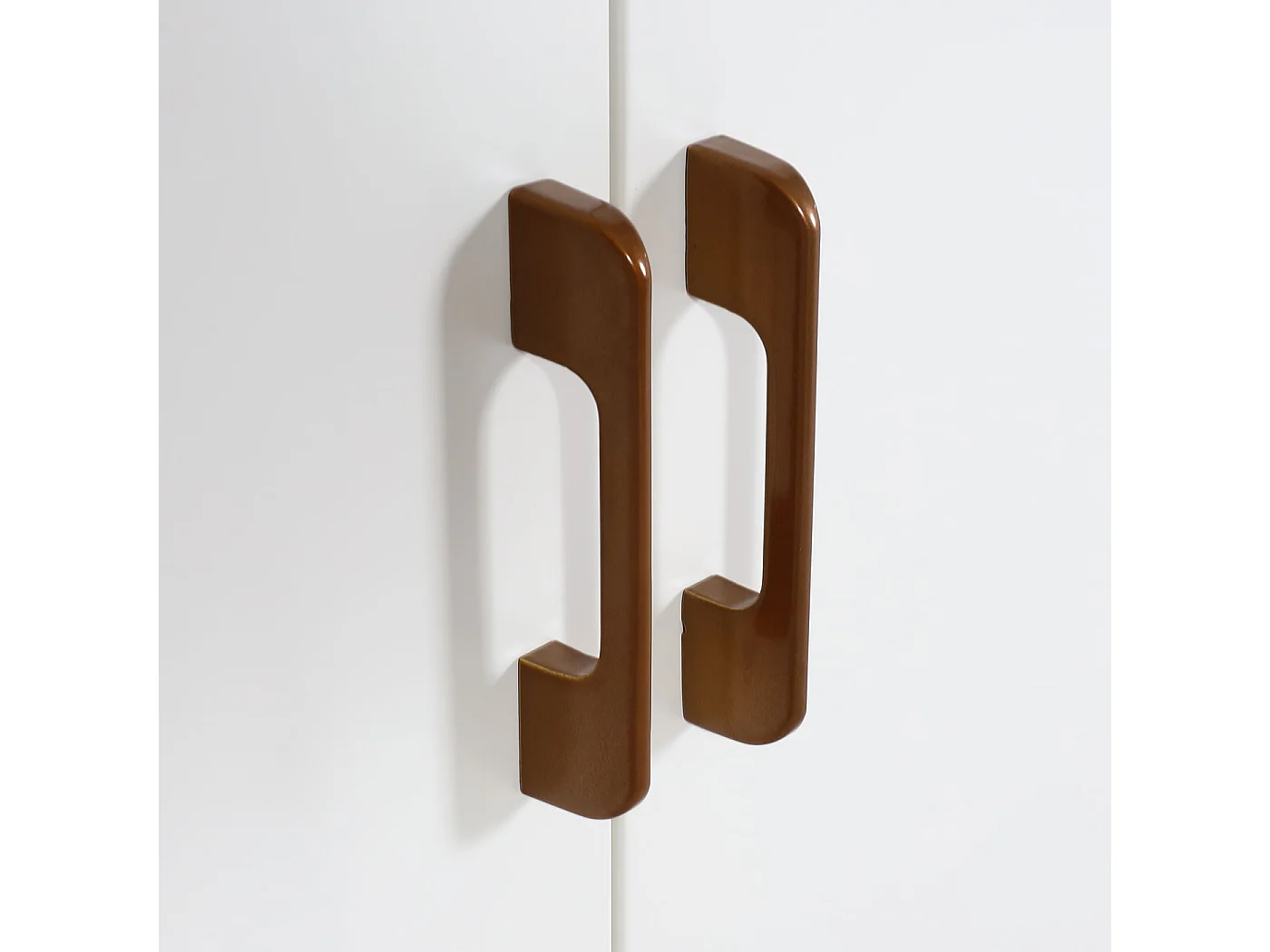 Commode HWC-L84, Sideboard Armoire Buffet, 3 portes métal 90x120x40cm, mélaminé ~ blanc