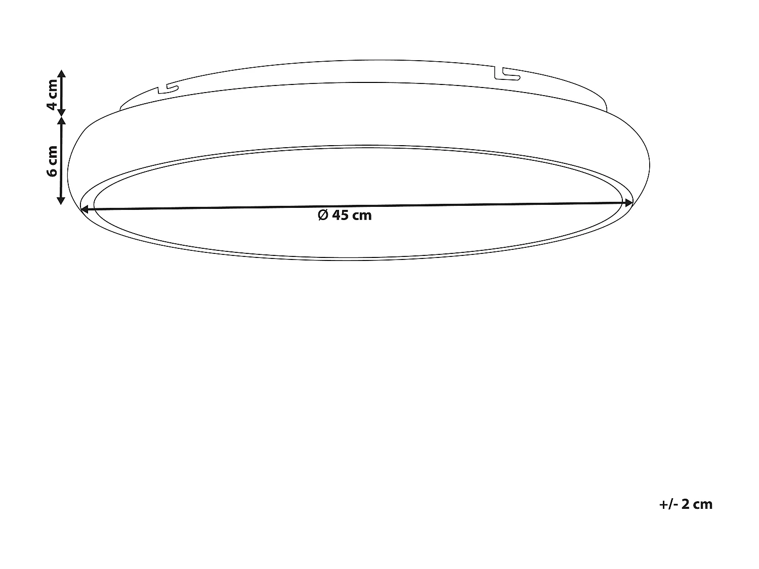 Plafonnier à LED ATARAN Métal Doré