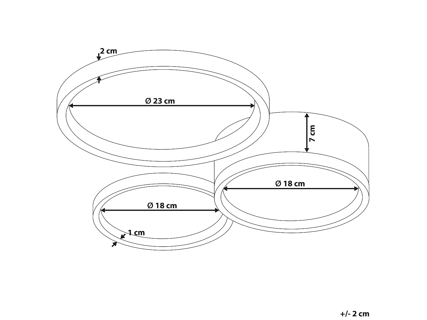 Plafonnier à LED AGNAT Métal Blanc