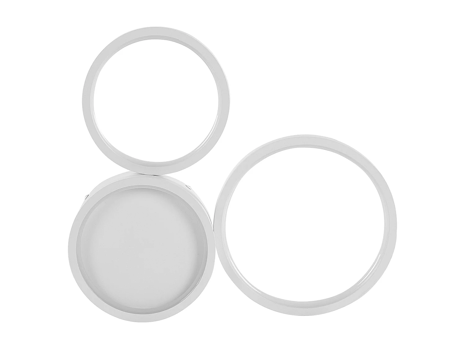 Plafonnier à LED AGNAT Métal Blanc