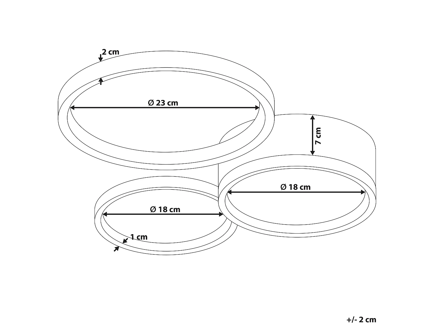 LED plafondlamp AGNAT Metaal Wit
