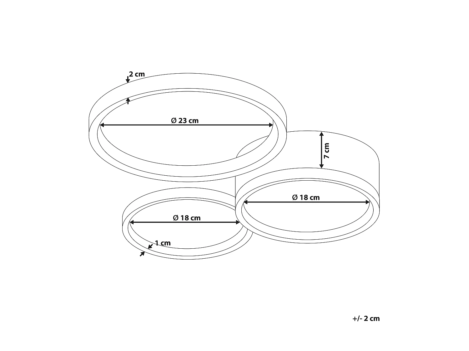LED Deckenlampe AGNAT Metall Weiss