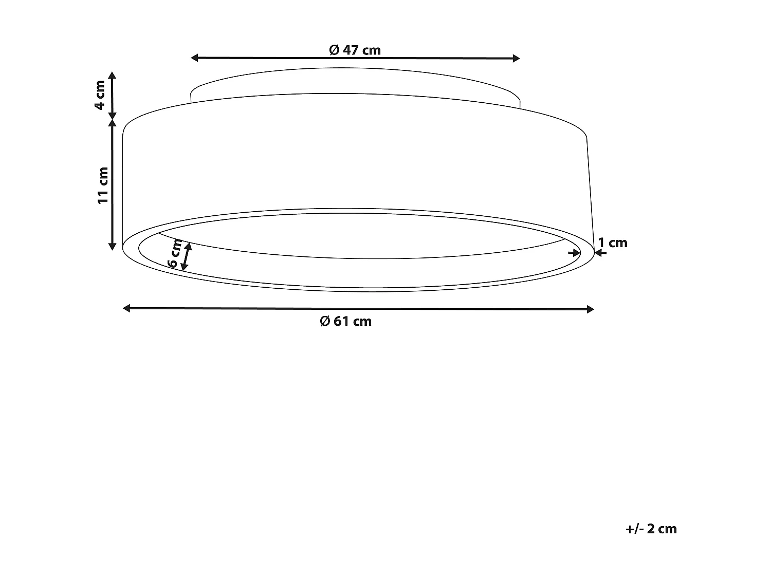Moderne Deckenleuchte mit Integriertem LED-Licht Ringform hellbraun Dawei