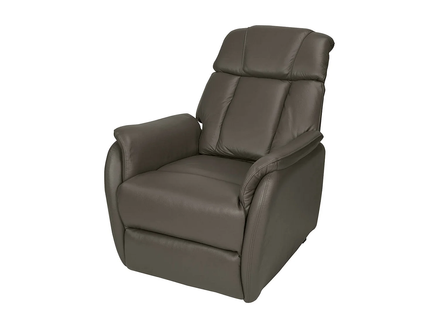 TAMISE - Fauteuil Relax et Releveur Electrique Cuir Taupe