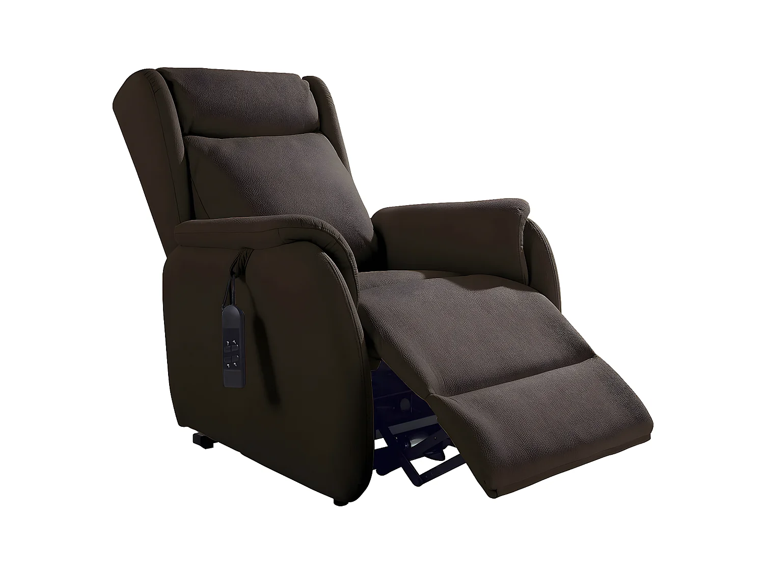 ZAMORA - Fauteuil Releveur Tissu Coloris Marron