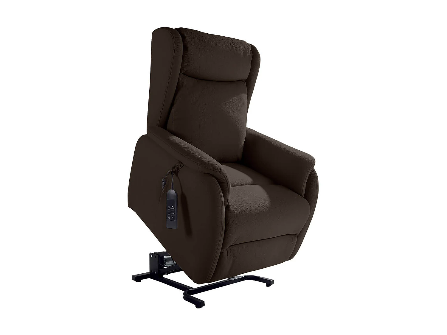 ZAMORA - Fauteuil Releveur Tissu Coloris Marron
