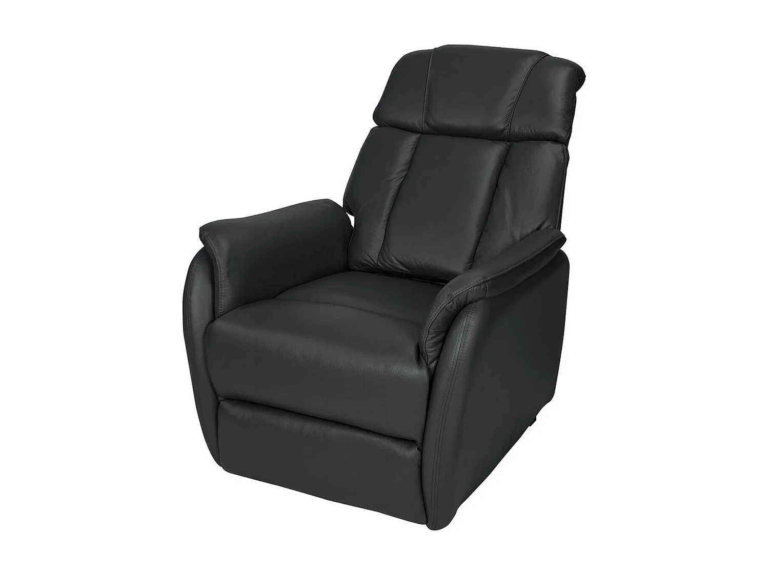 TAMISE - Fauteuil Relax et Releveur Electrique Cuir Noir