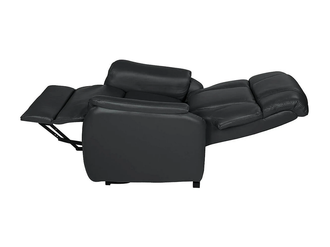 TAMISE - Fauteuil Relax et Releveur Electrique Cuir Noir