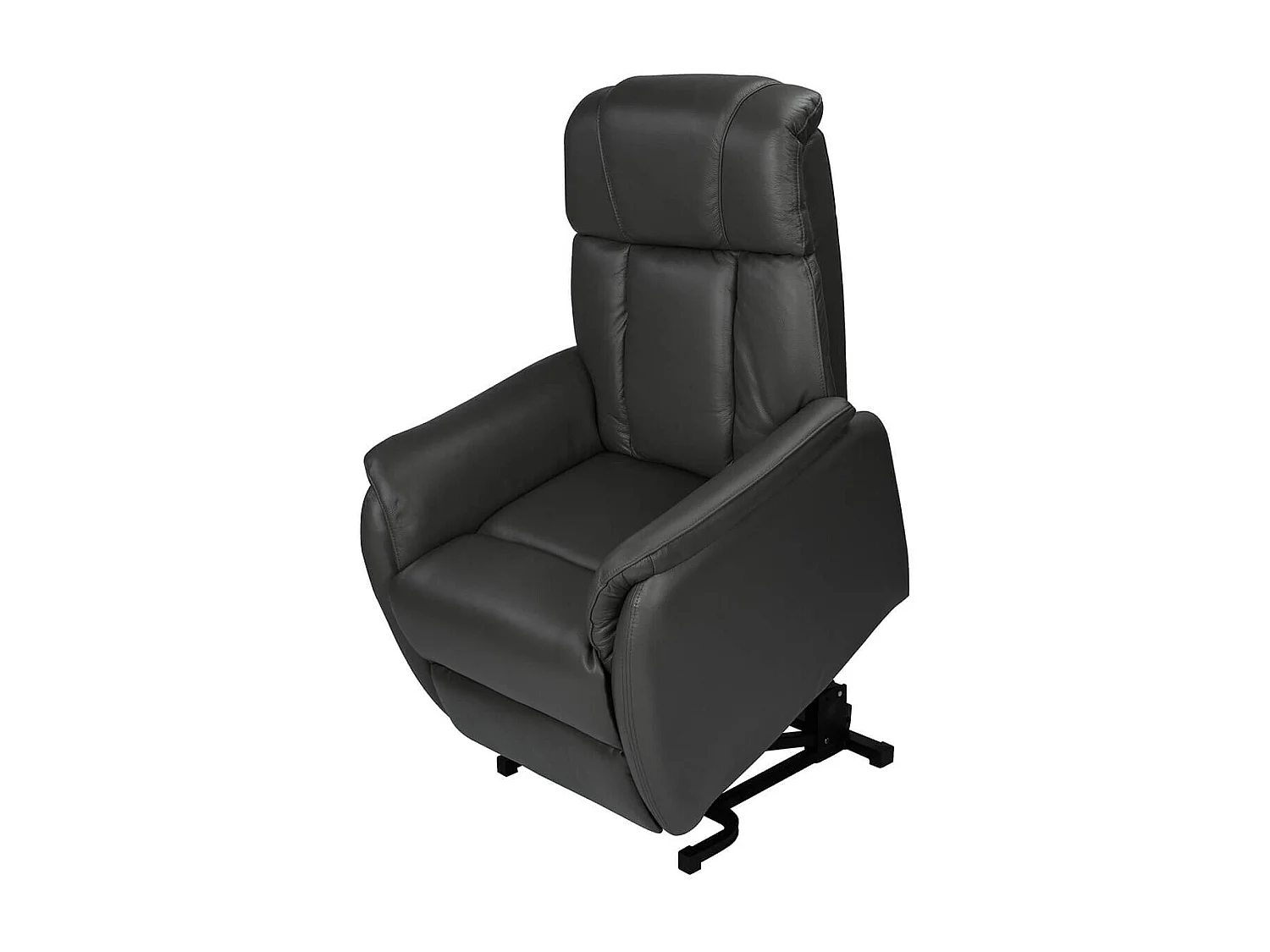 TAMISE - Fauteuil Relax et Releveur Electrique Cuir Noir