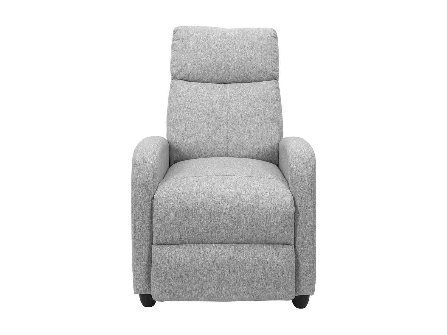 SOFEN - Fauteuil de Relaxation Matelassé Gris Clair