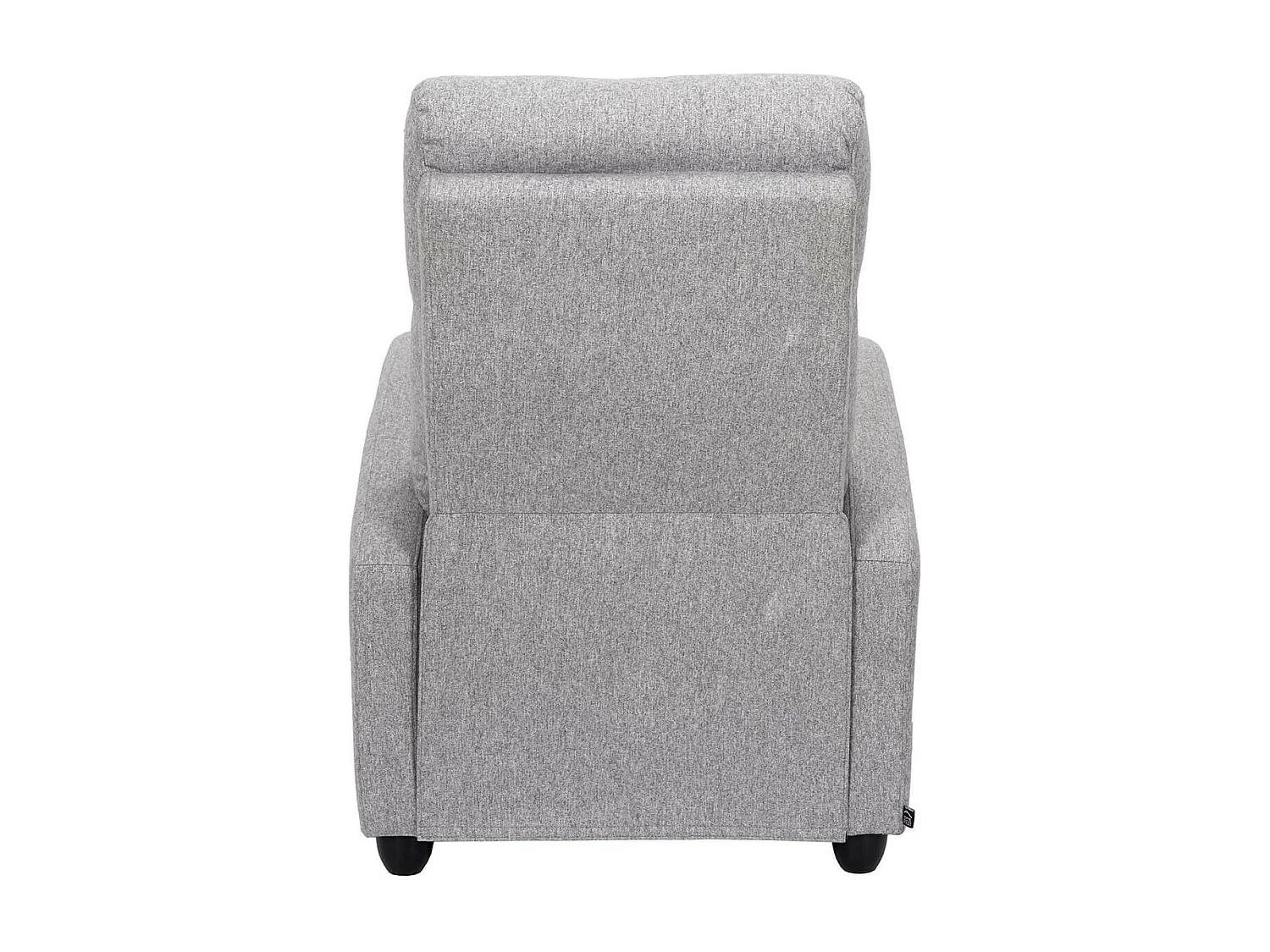 SOFEN - Fauteuil de Relaxation Matelassé Gris Clair