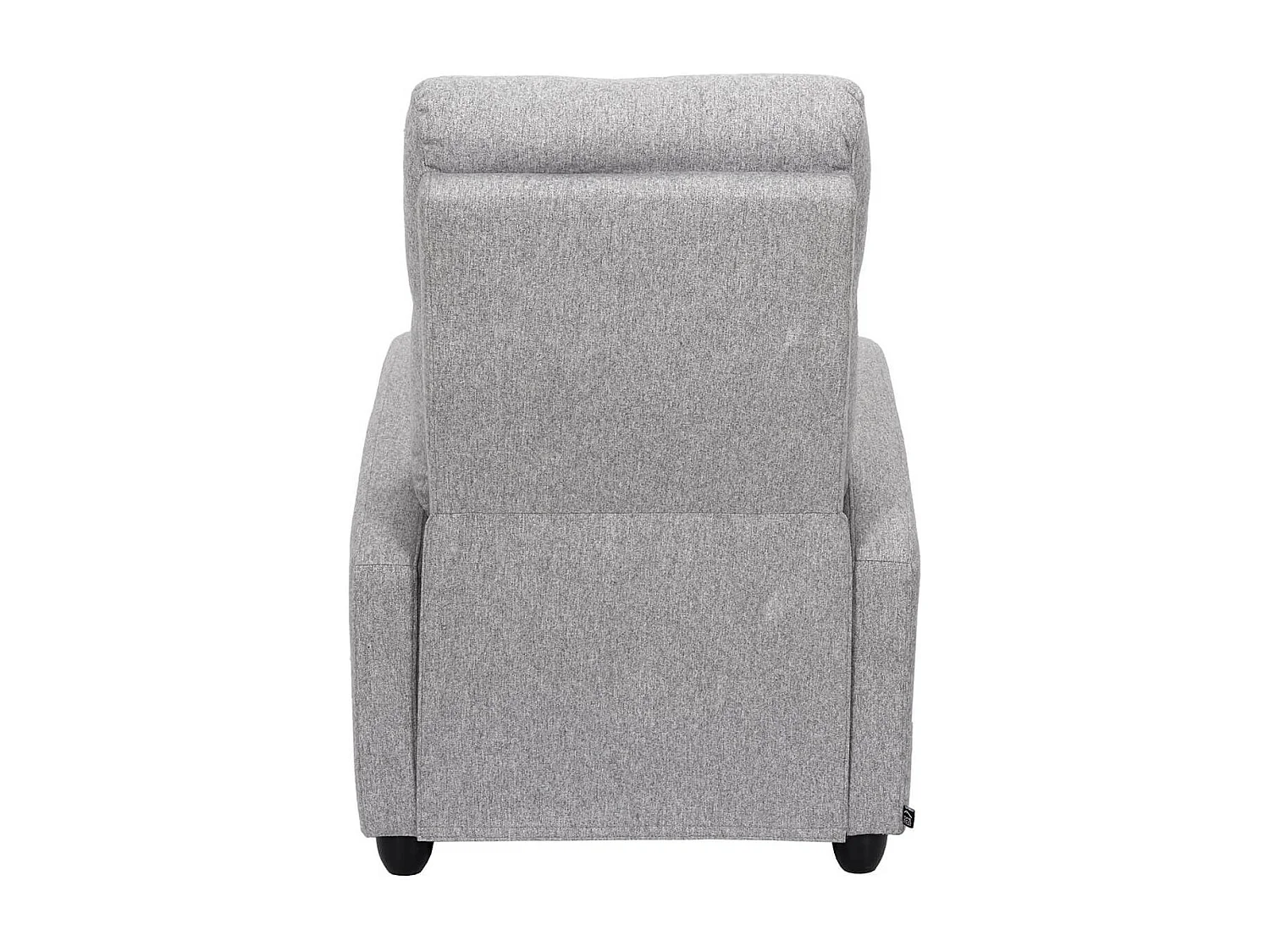 SOFEN - Fauteuil de Relaxation Matelassé Gris Clair