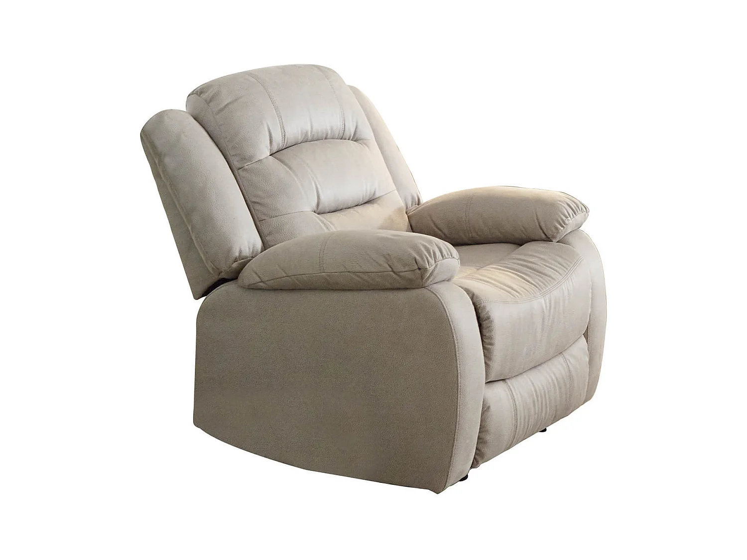 JANS - Fauteuil Relax Manuel Tissu Beige
