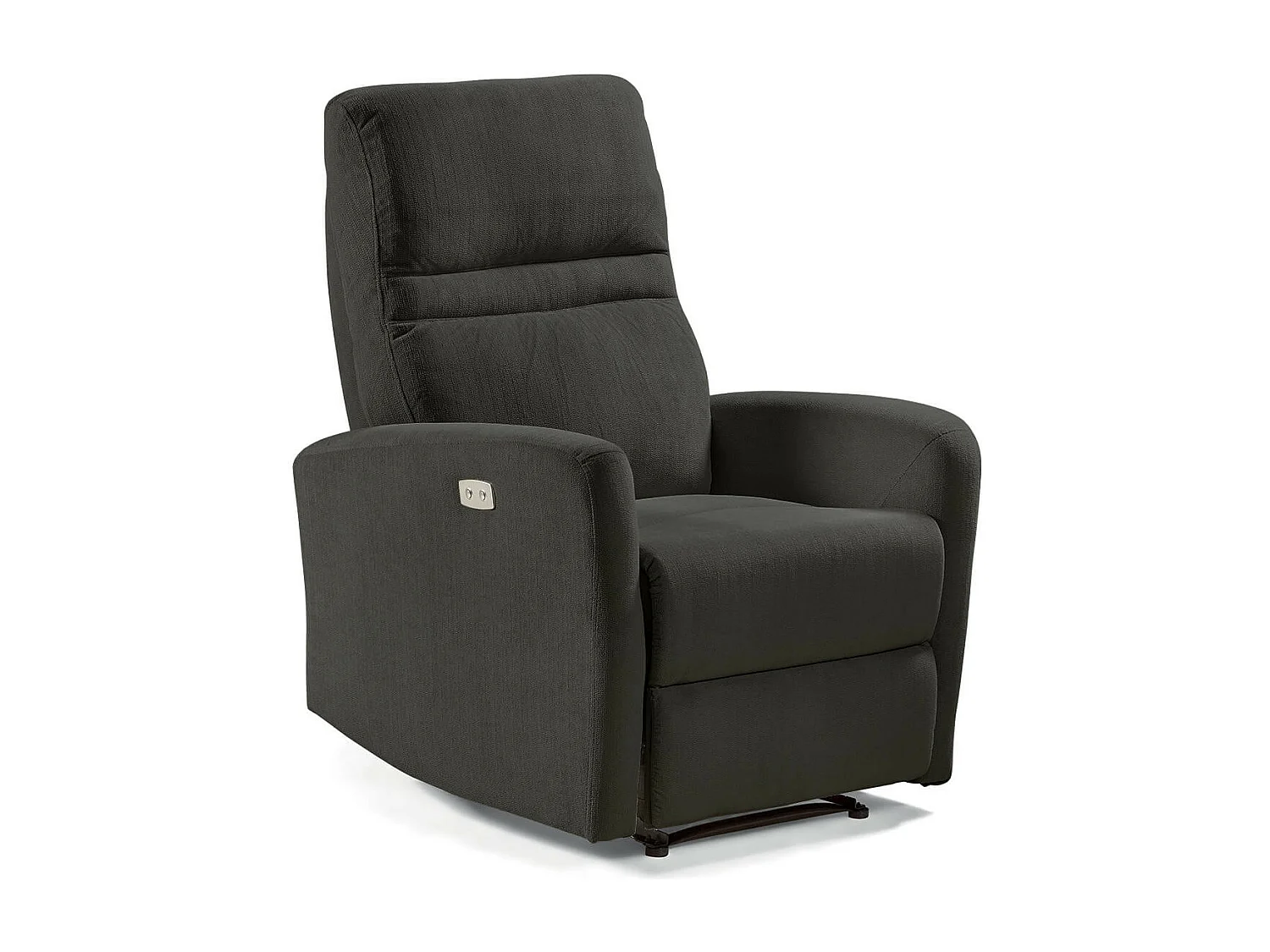 YANGAS - Fauteuil Relax Electrique Tissu Gris Foncé