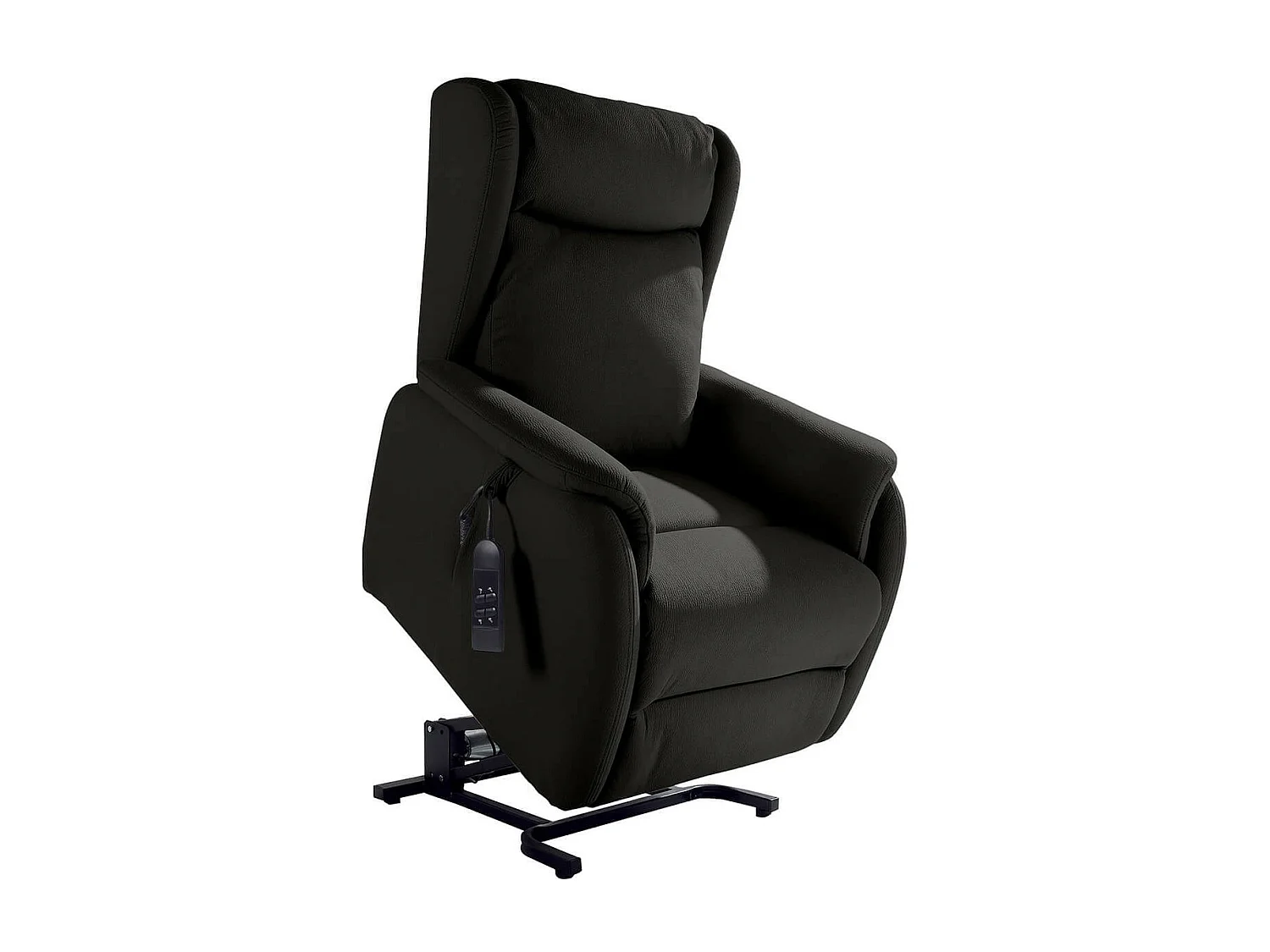 ZAMORA - Fauteuil Releveur Tissu Gris Foncé