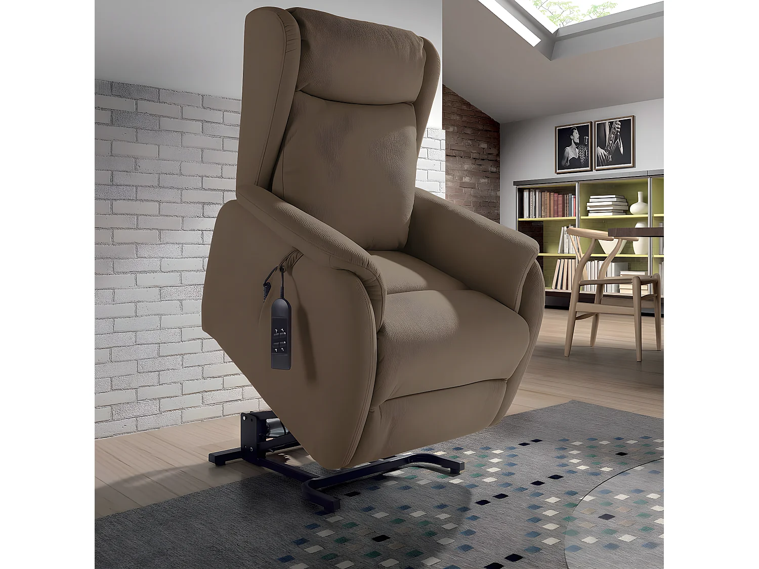 ZAMORA - Fauteuil Releveur Beige