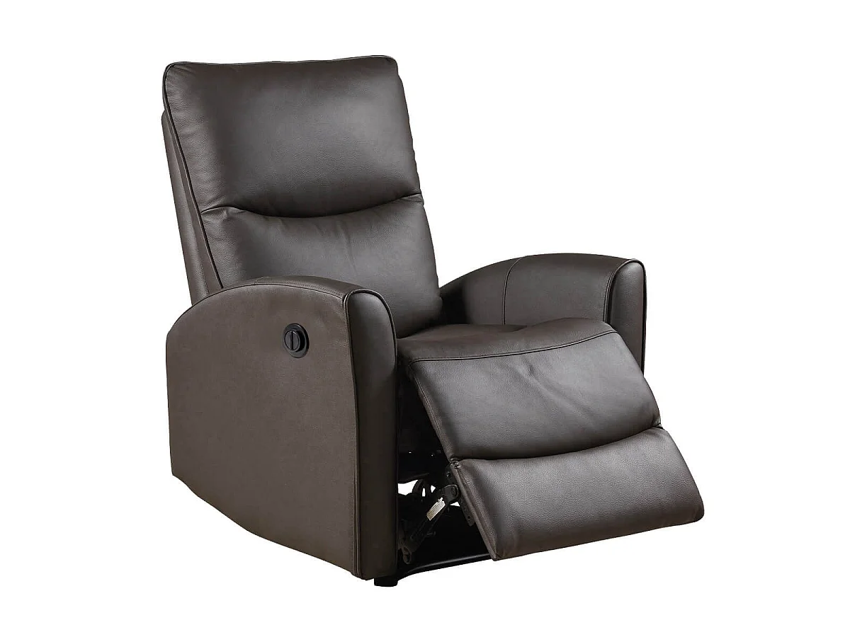 GALICE - Fauteuil Relax Electrique Coloris Chocolat