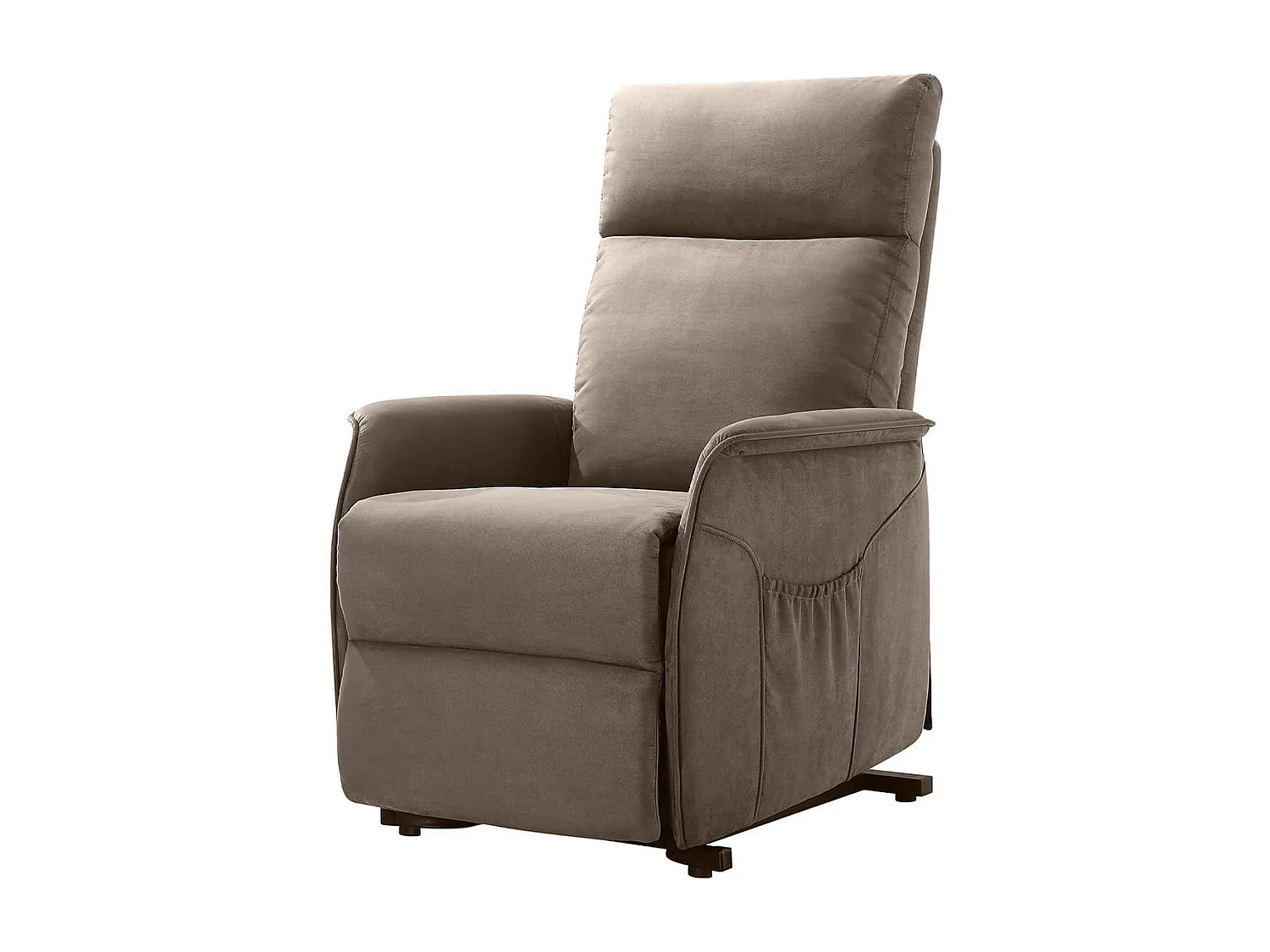 LISSONE - Fauteuil Relax et Releveur Electrique Tissu Taupe