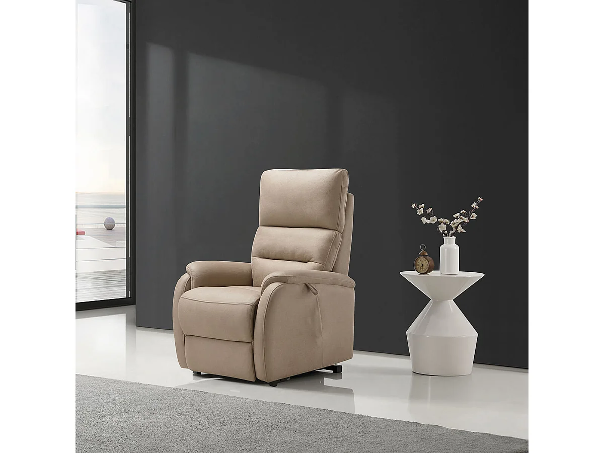 ADRIA - Fauteuil Relax et Releveur Electrique Sable