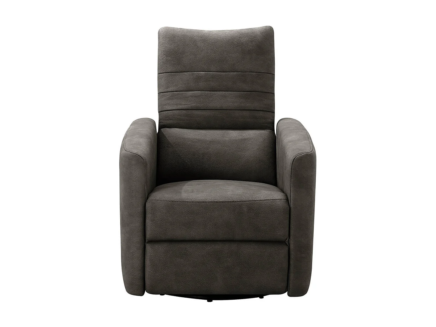 ERBA - Fauteuil Relax Manuel PushBack Tissu Gris Foncé