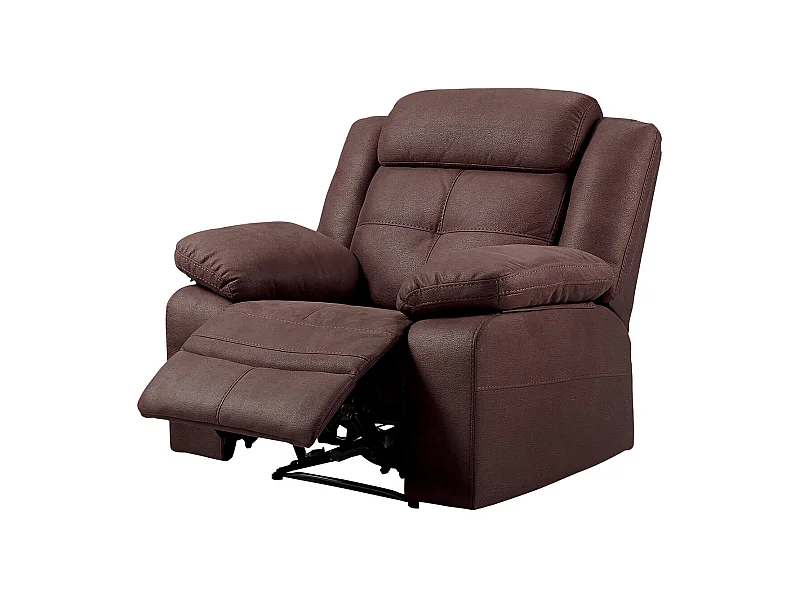 FABARES - Fauteuil Relax Electrique Chocolat