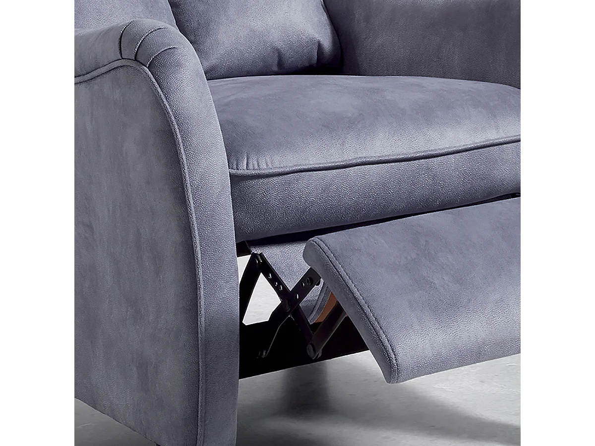 OVIEDO - Fauteuil Relax Manuel Bleu