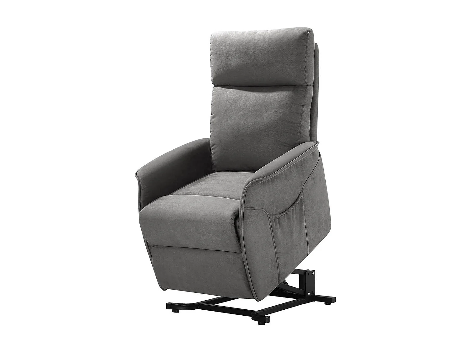 LISSONE - Fauteuil Relax et Releveur Electrique Tissu Gris