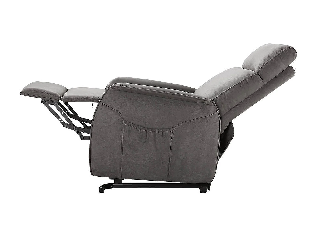 LISSONE - Fauteuil Relax et Releveur Electrique Tissu Gris