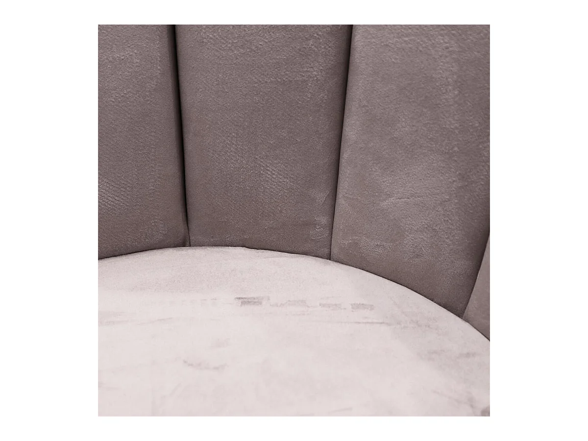 CHARLOTTE - Lot de 4 Chaises Velours Gris