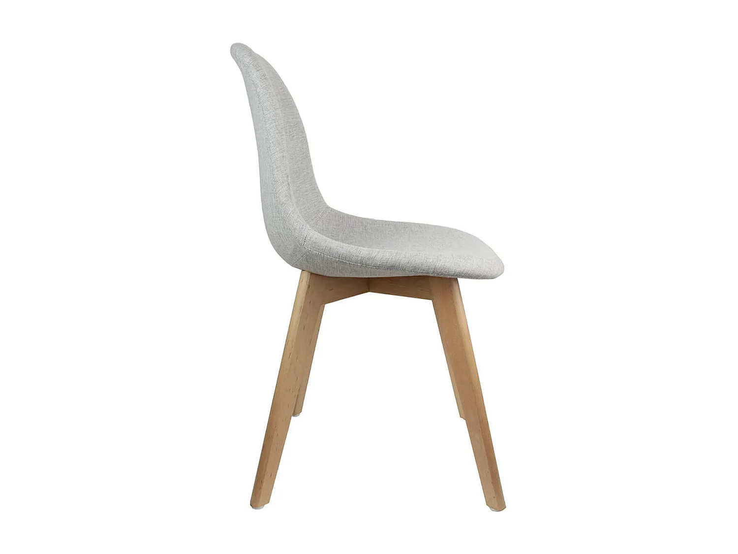 MEDYNA - Lot de 2 Chaises Scandinaves Grises