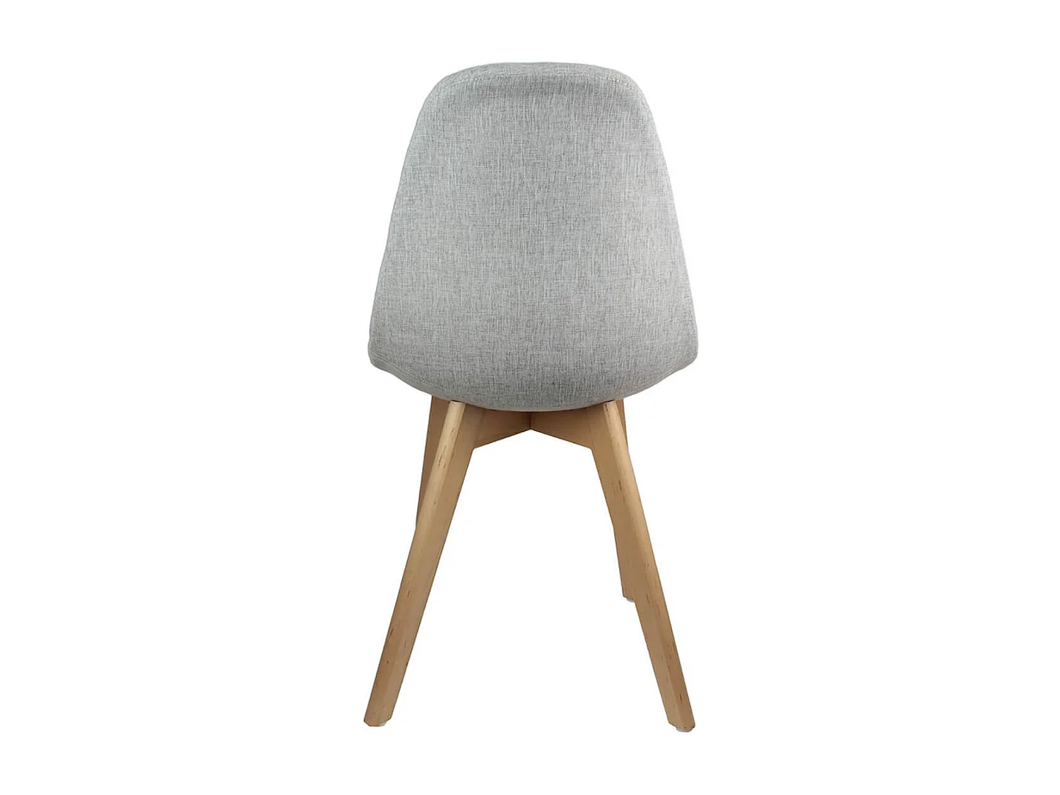 MEDYNA - Lot de 2 Chaises Scandinaves Grises