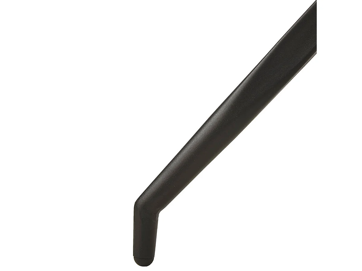 FOLA - Lot de 6 Chaises Simili Taupe Piètement Etoile