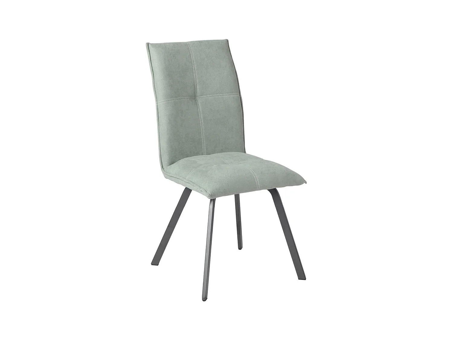 BISPO - Lot de 2 Chaises Tissu Coloris Vert d'Eau