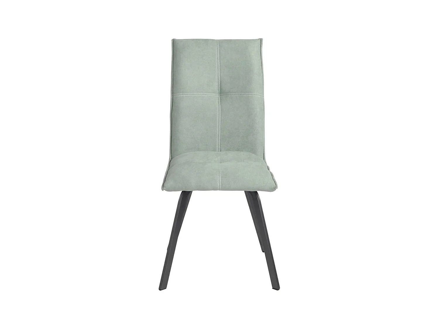 BISPO - Lot de 2 Chaises Tissu Coloris Vert d'Eau