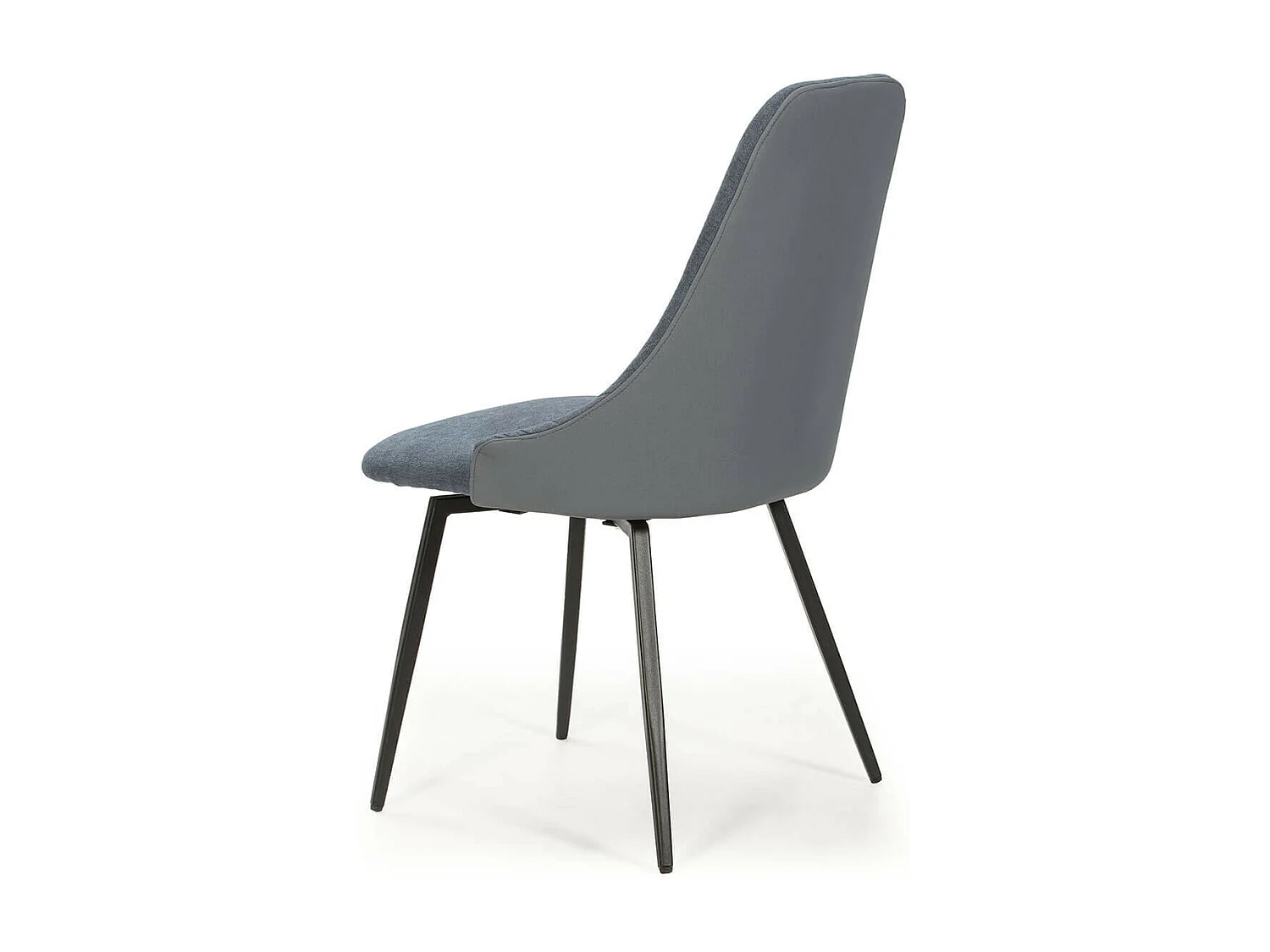 UNDY - Lot de 4 Chaises Pivotantes Tissu Bleu