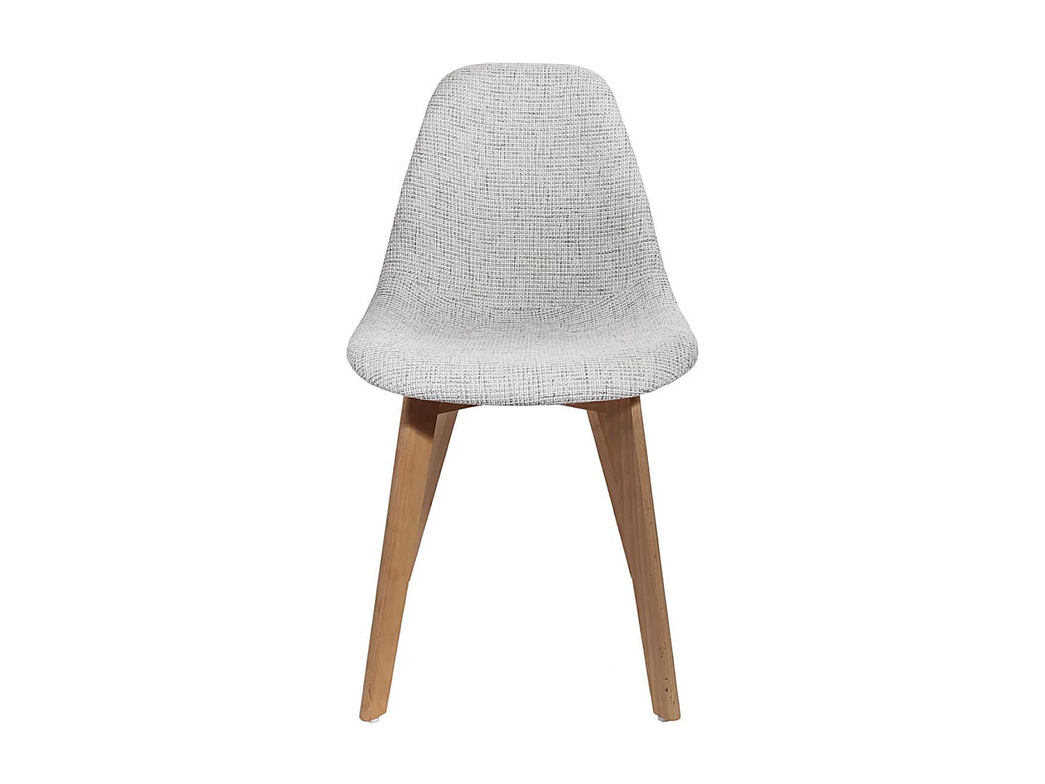 STYGN - Lot de 2 Chaises avec Maille Grise